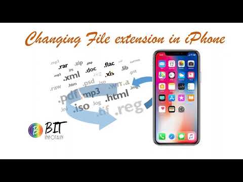 IPhone में फ़ाइल एक्सटेंशन कैसे बदलें