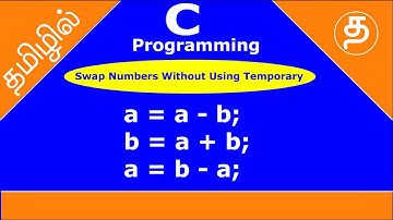 How to swap two numbers without using a temporary variable? | C Program to Swap Two Numbers