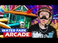 I FOUND THE BIGGEST WATER PARK ARCADE!!! (*WON SO MANY JACKPOTS!*)