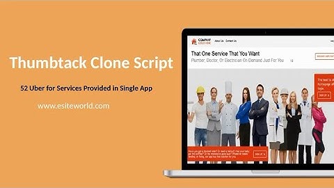 Thumbtack Clone Script | On Demand Service Apps like Thumbtack