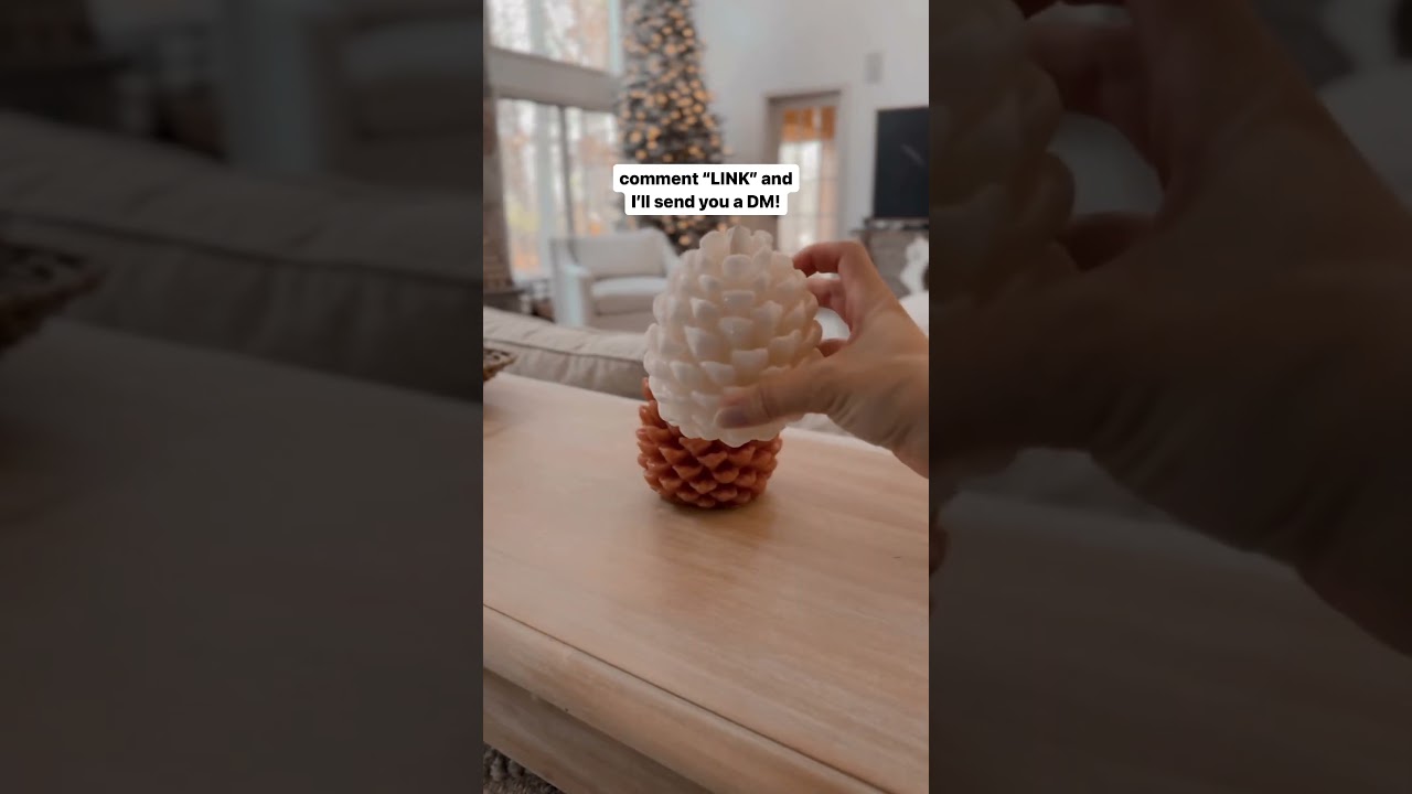 Kid Friendly Candle Decor Find! Flameless Pine Cone Candles!