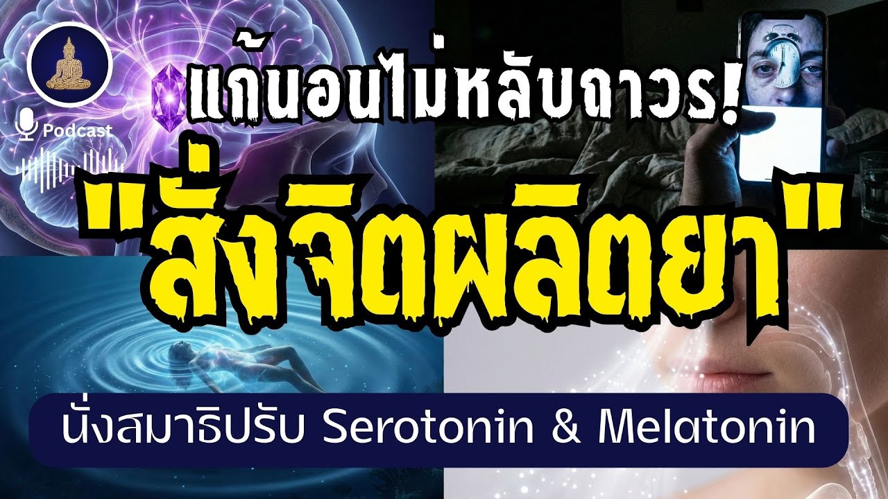 นั่งสมาธิปรับสมดุลสมอง Serotonin & Melatonin (ไม่มีโฆษณาคั่น)