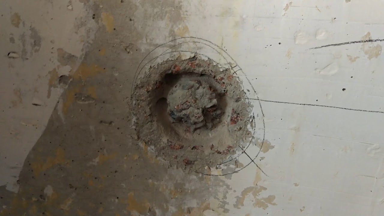 Установка розетки в бетонной стене 👆 - YouTube