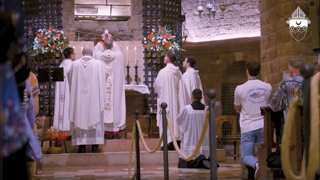Mass at the Tomb of St. Francis in Assisi with Archbishop Sample