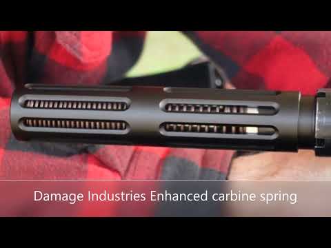 [22] 9mm AR Buffer Testing - Kynshot RB5007 6.0oz buffer vs 4 springs - 1000fps slow-mo