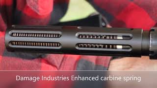 [22] 9mm AR Buffer Testing - Kynshot RB5007 6.0oz buffer vs 4 springs - 1000fps slow-mo