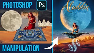 Flying Magic Carpet Manipulation|Photoshop screenshot 1