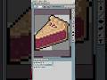 Pixel raspberry pie #pixelart #gamedev #foodart #art #timelapse #tutorial #shorts #viral #viralvideo