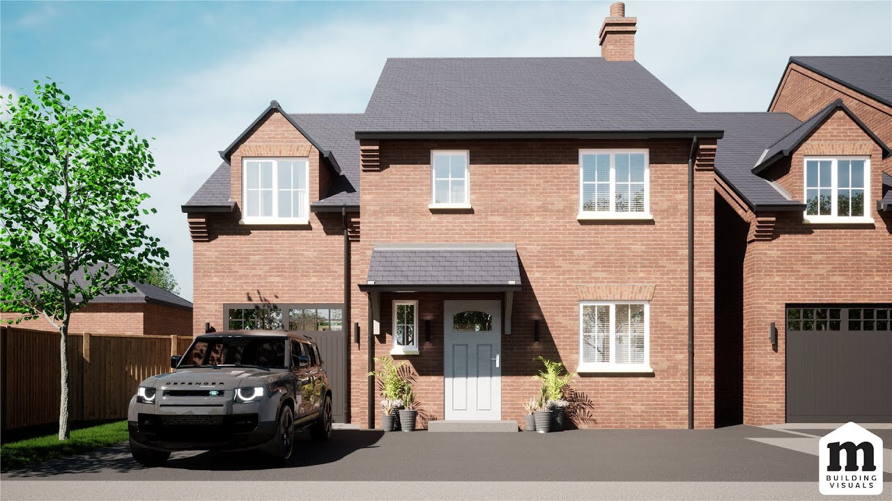 A new brick under slate four bedroom detached property with an integral garage in Weedon.