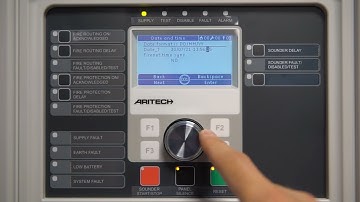 How to set time and date on a 2X Aritech Control Panel