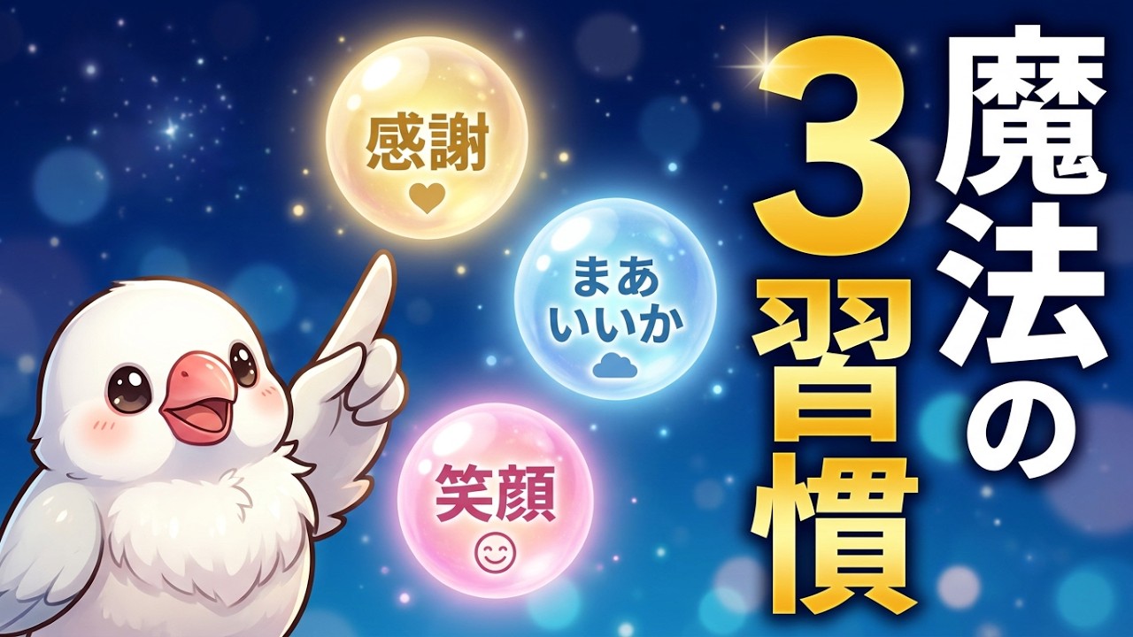 【小林正観】【神回】宇宙が味方する人の共通点。小林正観さんが教える魔法の3習慣／２２夜／毎日唱えて心整う３分間のありがとう【毎日更新】