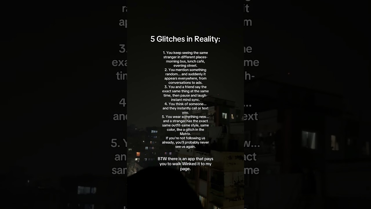 5 Glitches in Reality: