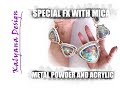 Special FX with acrylic paints, mica and metal powders polymer clay tutorial 279