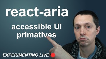 react-aria - Accessible Web UI Primitives