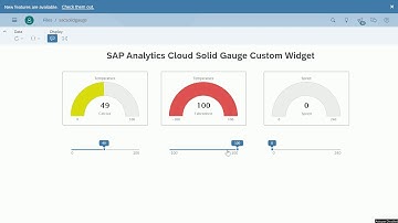 SAP Analytics Cloud Solid Gauge Custom Widget
