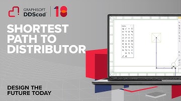 Find the shortest cable path to the distributor