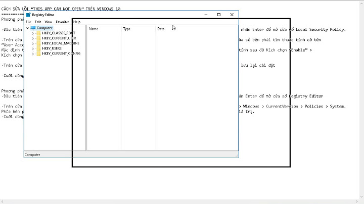Sửa lỗi this app can t open trên windows 10 năm 2024