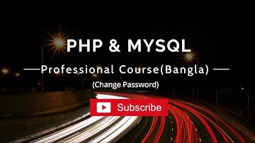 PHP Bangla Tutorial Password Change