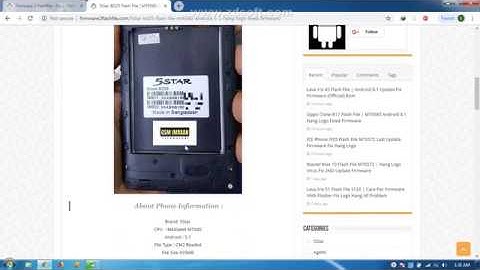 5Star BD25 Flash File Android 5 1 Hang Logo Fix Firmware Download 100% Tested