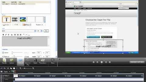 How To Create Texts On Your Video, Using Camtasia 7