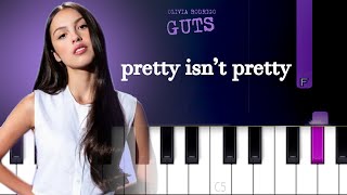 Olivia Rodrigo - pretty isn’t pretty  | Piano Tutorial Resimi