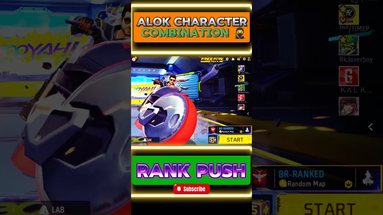 Alok character combination | Best character combination in free fire | Alok character ability