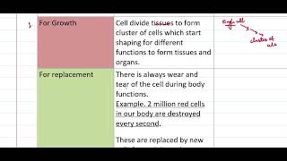 Class 10 ICSE Biology Chapter 2 : Need for New Cells |Part 4