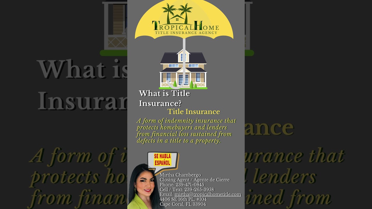 Mirtha ChambergoTropical Home Title/ closing agent / agente de cierre (HABLO ESPANOL)