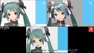 Two-Sided Lovers - Hatsune Miku: Project DIVA PV Comparison [Handhelds]