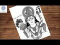 Lord ram mandala art  mandala art  step by step  simple mandala art  mandala art for beginners