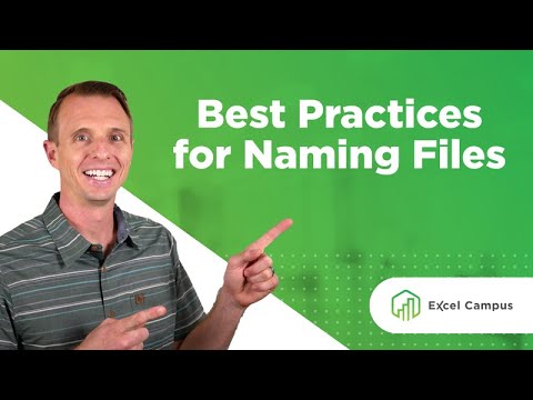 Best Practices for Naming Files