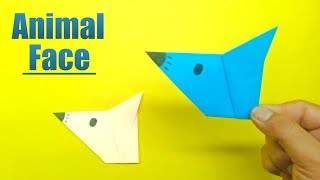 Origami Animal Face DIY | How To Make Origami Craft No Tape | Origami Easy by DIY Crafts 2M 86 views 1 month ago 1 minute, 31 seconds