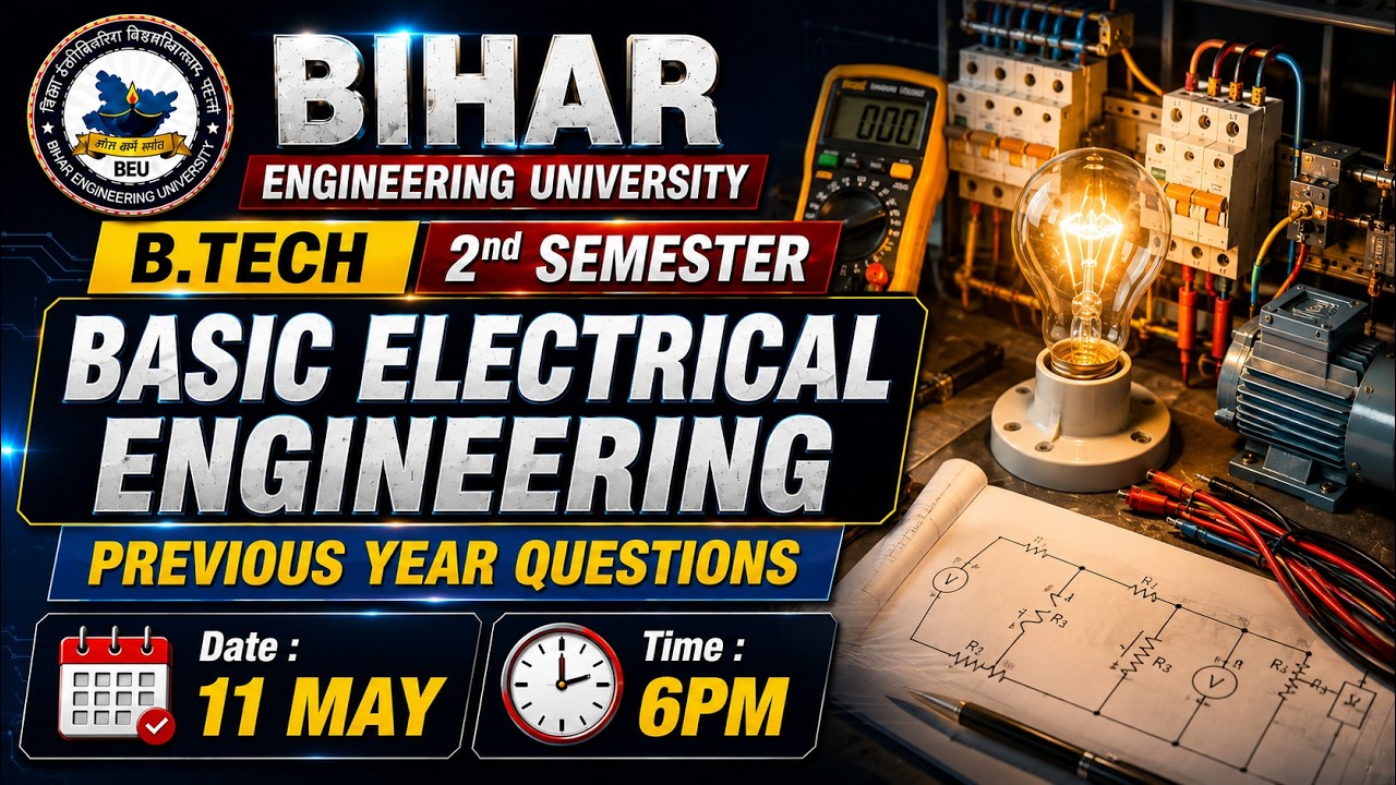 Basic Electrical Engineering | B.Tech 2nd Semester | Previous Year ...