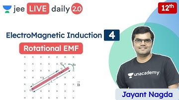 JEE: ElectroMagnetic Induction L4 | Rotational EMF | Unacademy JEE | JEE Physics | Jayant Nagda