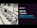 Heavy snow paralyses Athens and Istanbul | ABC News
