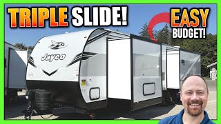 Budget RV with Full Bed Slide & WD Prep! Jayco Jay Flight 334RTS Travel Trailer