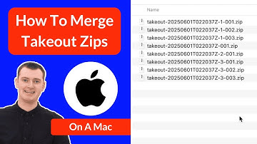 How To Merge Zip Files From Google Takeout - On Mac