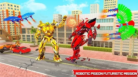 Flying Spy Pigeon Robot Transform Bike Robot Games Fun Games Studioz Gameplay 1