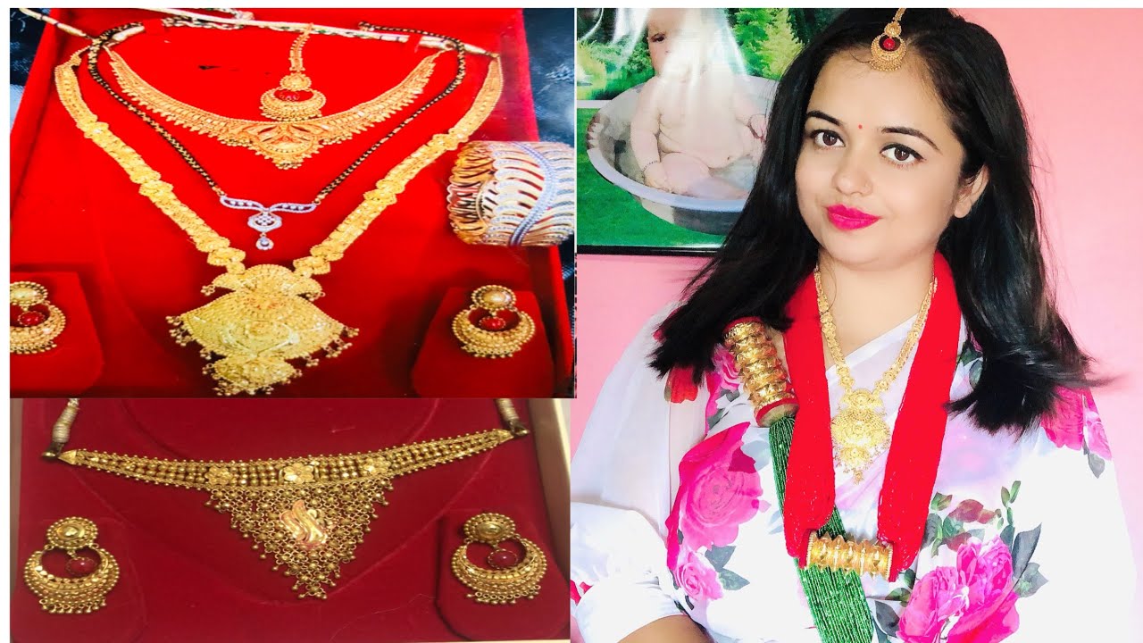 My 24 K Gold Jewellery collection with weight/ Nepali style Gold