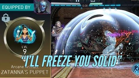 "Winter comes early" -Mr. Freeze with lvl. 9 Zatanna