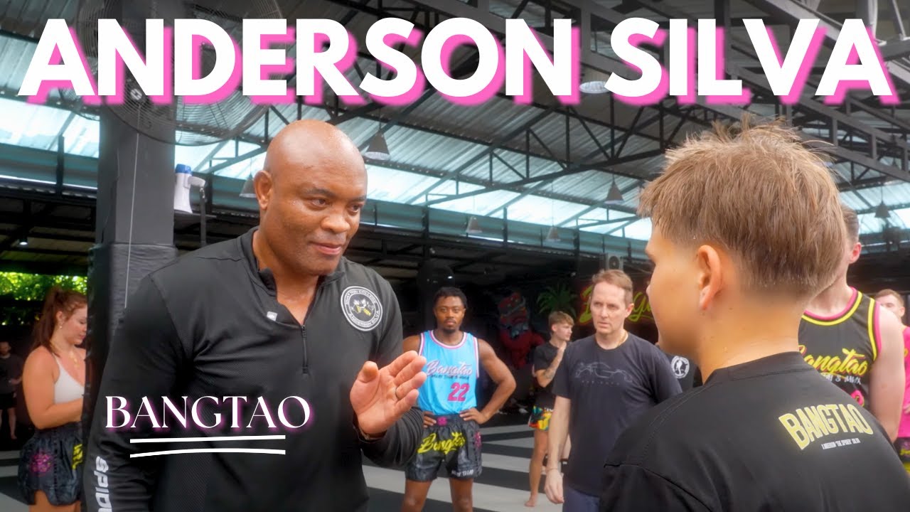 "Your Hands are Knives!" | Anderson Silva Teaches Bangtao MMA members his Philosophy on Striking!