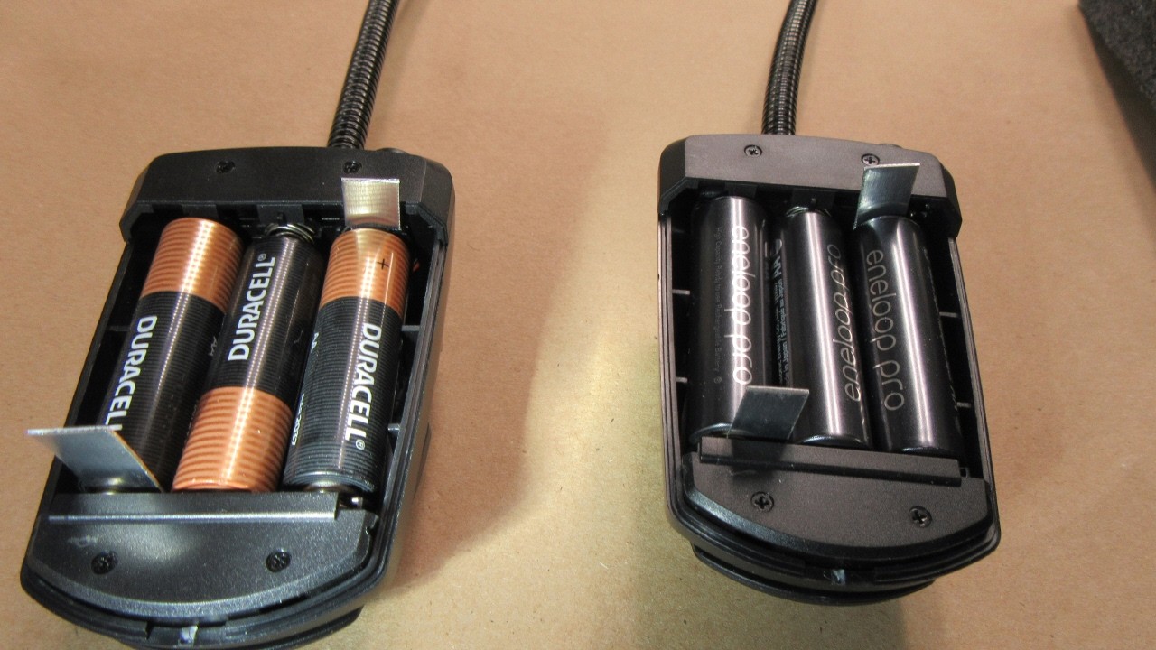 Mighty Bright "Orchestra" Music Stand Lamp: Details, Battery Hack, Battery Types, Stand Adapter