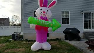 Famous Gemmy 2016 Airblown Inflatable 12ft Gentlemen Easter Bunny Profile