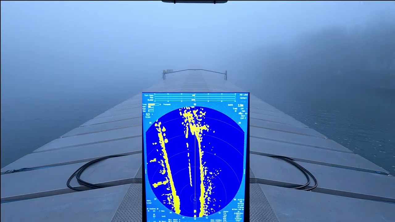 Vaart van Kostheim naar Wallstadt op de Main.