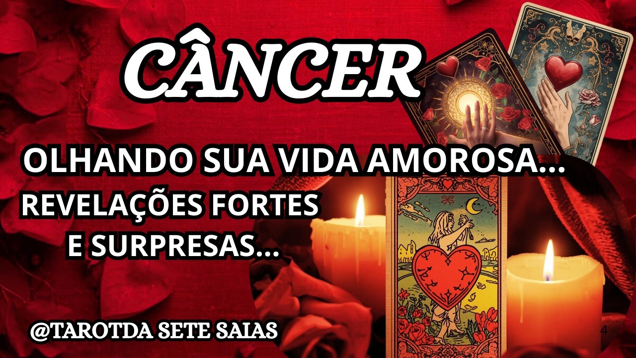 💕CÂNCER💞VOCÊ TERÁ UMA SURPRESA! ALGUÉM VEM TE OBSERVANDO EM SILÊNCIO, ADMIRANDO CADA DETALHE SEU...