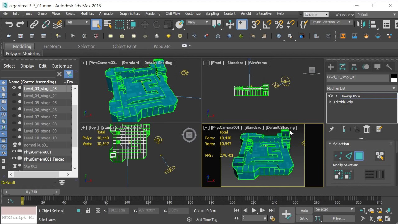 3ds max render to texture map baking tutorial - YouTube