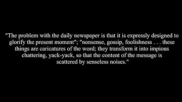 The Impious Noise Of Modernity