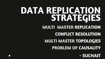 Data replication Strategies | Multi Master Replication | Conflict Resolution | Topologies