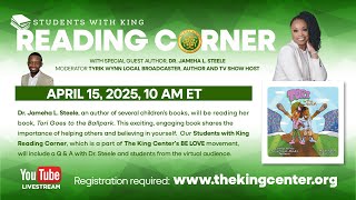 Students with King | Reading Corner with Dr. Jameha L. Steele