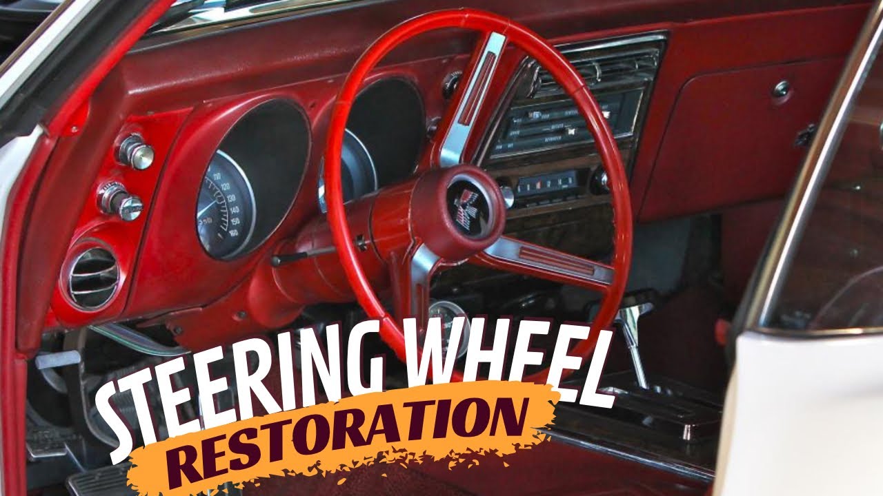 Cracked or damaged vintage car Steering wheel repair.  1968 Pontiac Firebird